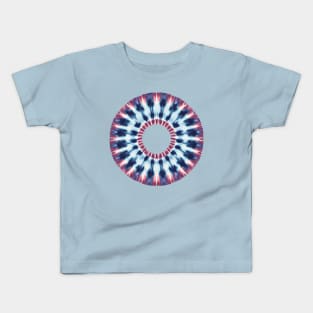 Japanese Shibori Cirle Mandala Design Kids T-Shirt